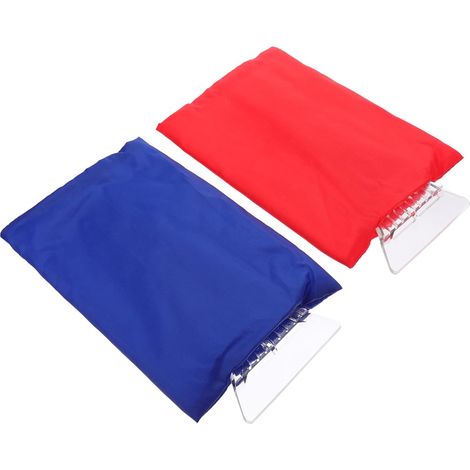 Grattoir à Glace pour Voiture Moufles Intégrés, Léger, en Plastique et Peluche, pour Nettoyer Pare-Brise en Hiver, Lot de 2 Pièces (1/5)