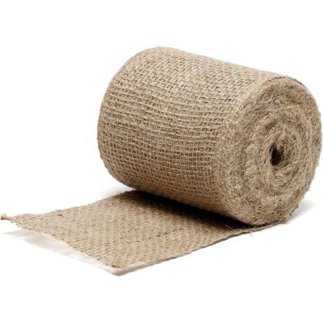 Bande de Jute Naturelle 10 cm x ± 10 m - Idéale pour Jardinage, Emballage et Bricolage, Résistante et Pratique (1/5)