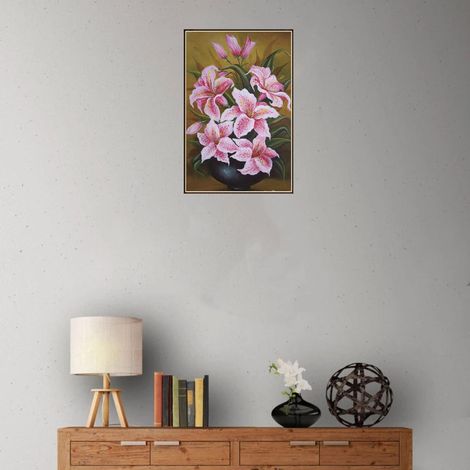 Peinture diamant à faire soi-même, broderie de strass en cristal, décoration colorée pour la maison et la chambre (8702 Fleur) (1/5)