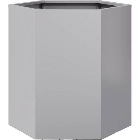 Maison Exclusive - Fioriera da Giardino Esagono 46x40x45 cm in Acciaio Zincato