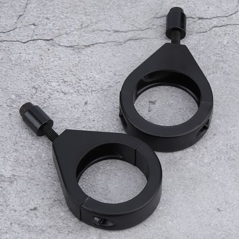 41-mm-Motorradblinkerhalterung, schwarze Metall-Befestigungsklemme, Lenkerzubehör, universelles Klemmset (1/5)