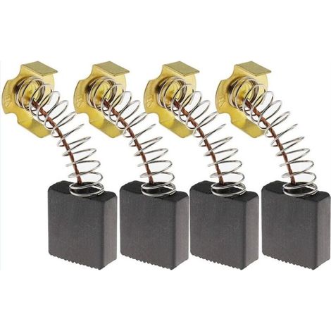 4 Paires de Balais de Charbon 7x17x17mm Compatibles avec Rexon M2500A Scie à Onglet Pièces de Rechange pour Accessoires d'outils Électriques