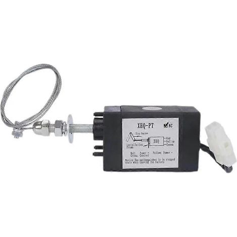 Vanne d'arrêt électronique XHQ-PT NC pour groupes électrogènes diesel marins et automobiles, régulateur de vitesse 12 V (1/5)
