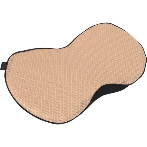 Coussin de siège de voiture, cuisse, hanche, réduction de la pression, ergonomique, léger, confortable, oreiller de soutien lombaire pour voitures, Beige (1/5)
