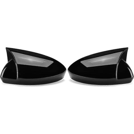 Außenspiegelkappe in glänzendem Schwarz/Carbonfaser-Optik für Renault Megane 4 MK4 (2016–2020) – Fledermaus-Design (1/5)