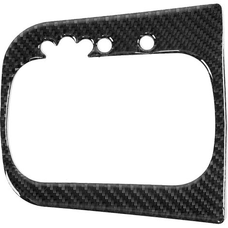 Carbon Fibre Panneau de Garniture pour Levier de Vitesse, Décoration Intérieure Auto, Type B (1/3)