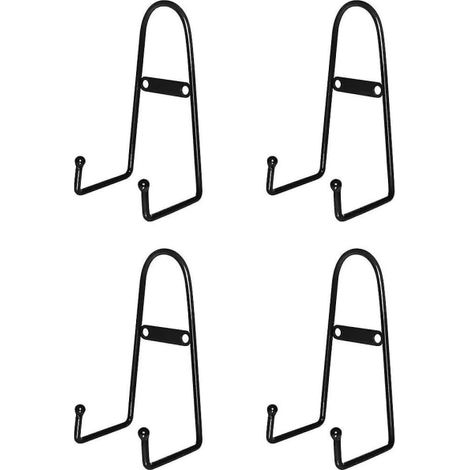 Lot de 4 présentoirs muraux, support mural moyen pour assiettes, porte-assiettes vertical H