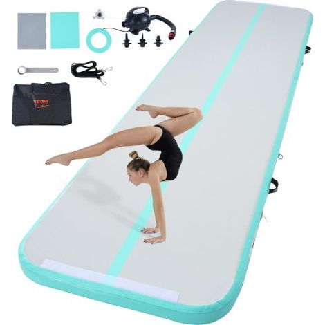 Tapis de Gymnastique Gonflable 10 cm Épaisseur Piste d’Acrobatie