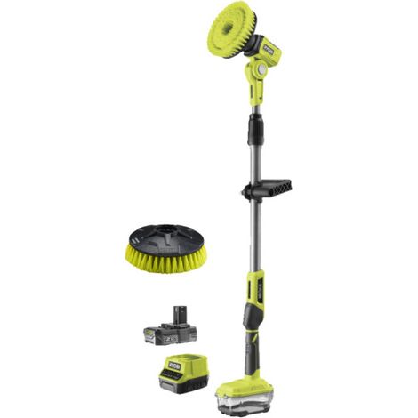 Confezione RYOBI - Spazzola telescopica motorizzata R18TPS-120G - 18V OnePlus - 1 batteria 2.0Ah - 1 caricatore - Testin (1/5)