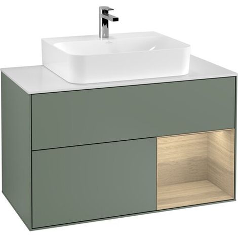 Villeroy & Boch G121PCGM Meuble sous-lavabo Finion G12 (1/2)