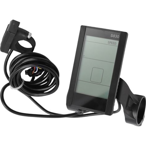 Écran LCD pour vélo électrique et scooter électrique, modèle LCD-S830, compatible avec les guidons de 22,2 mm et les câbles SM. Accessoire de mise à niveau pour vélo. (1/5)