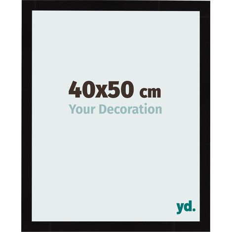 yd. - Cadre photo 40x50 - Noir Brillant - MDF - Bologna (1/5)