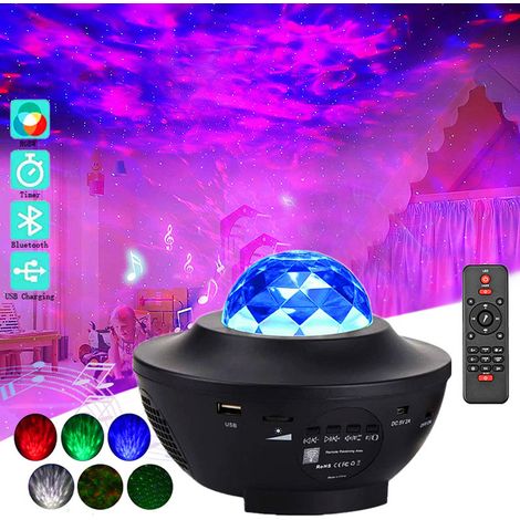 Filiyano – Projecteur d – Veilleuse galaxie/Projecteur d'étoiles avec haut-parleur Bluetooth (1/5)