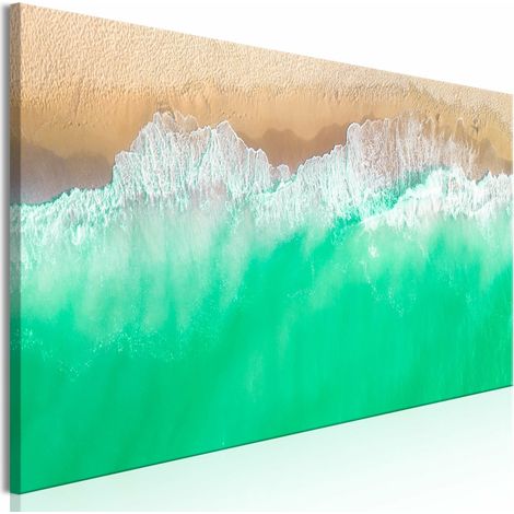 Tableau côte étroite verte - 150 x 50 cm (1/4)