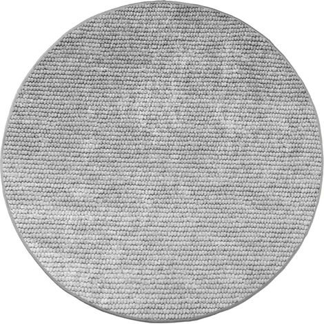 Tappeto Grigio Ø 120 cm 100% Poliestere 3 mm Lavabile vidaXL (1/5)