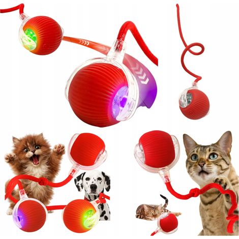 Interaktiver LED-Ball für Katze an einer Schnur, automatisches USB-Spielzeug (1/5)