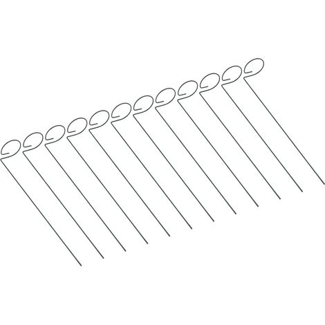 Lot de 12 piquets de Support pour Plantes, 40,6 cm, piquets de Support pour Plantes à Tige Unique pour Fleurs, Amaryllis, Roses, orchidées, pivoines, lys, tomates, légumes (1/5)