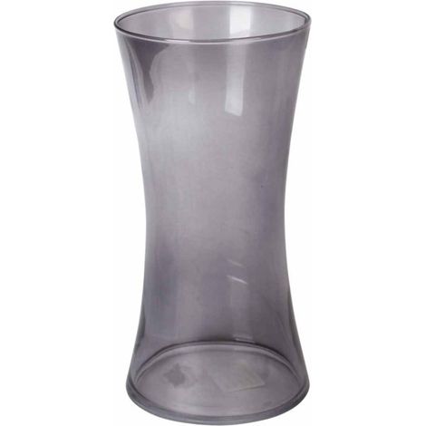Vase Déco en Verre "Cintré" 25cm Gris