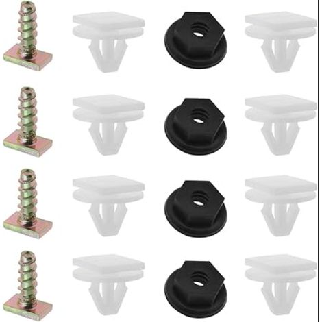 Fixations de Garniture Passage de Roue Avant Composants Clips en Plastique Écrou Vis en Métal Retenues Compatible avec Corsavan Corsa Combo (1/5)
