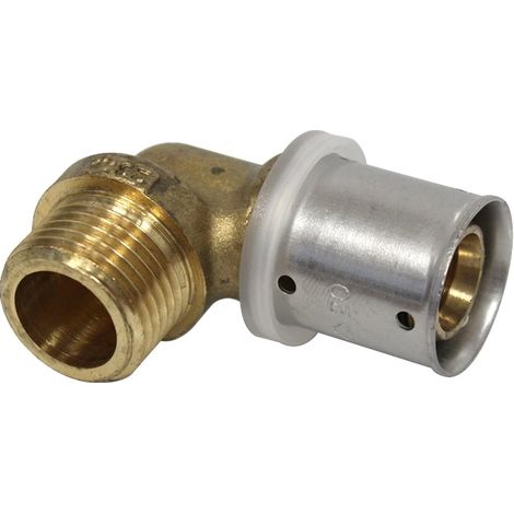 Raccord multicouche à sertir coude mâle (15/21) 1/2" - Ø20x2,0 - MULTIPEX (1/4)