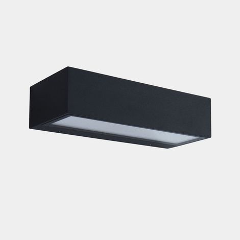 [NEUWERTIG] B-Ware Leds C4 Led Außenwandlampe Wandbeleuchtung Nemesis Anthrazit Breite 19,5 Cm