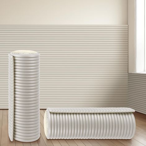 BEXTCOK Panneaux muraux souples anti collision et sécurisés pour enfants Protections d'angle 3D épaissies Auto-adhésifs DIY, (40 x 200 cm) (1/5)