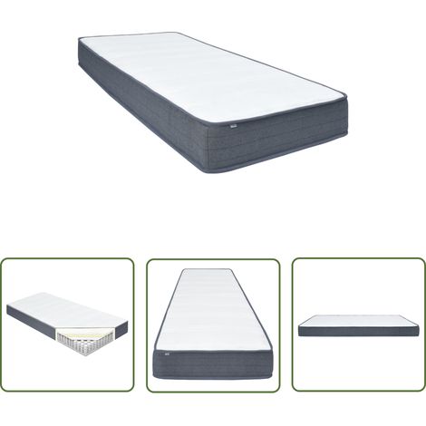 The Living Store Matelas de sommier tapissier 200x80x20 cm - Matelas Tapissier - Matelas Confort - Matelas Ferme - Matelas Double - Matelas Bon Marché (1/5)