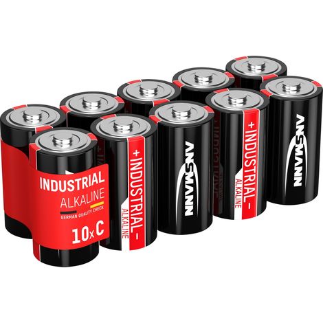 ANSMANN Alkaline Batterie Baby C / LR14, Industrial, 10 Stück