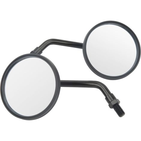 Rétroviseur universel pour moto 3,4 pouces, large vision, guidon, noir (1/5)