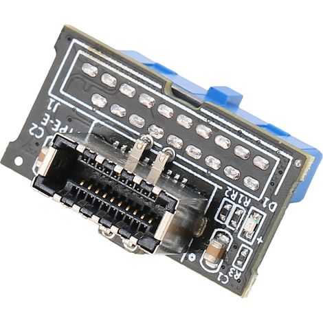Adaptateur de carte KeyA 20 broches Type E vers prise d'extension USB 3.0 mâle 19 broches pour panneau avant (1/5)