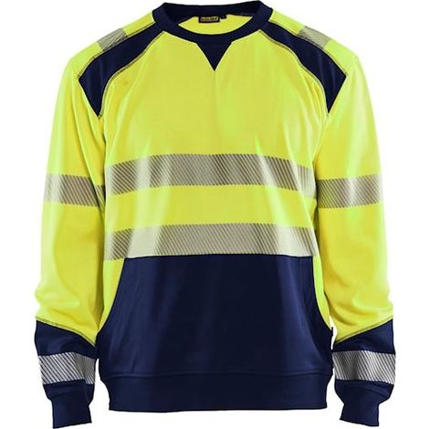 Sweat de travail haute visibilité 3541 - Jaune fluo/Marine 4XL (1/4)