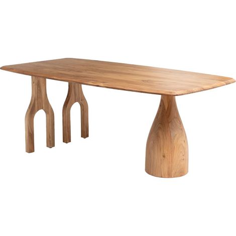 Table à manger en bois d'Acacia Anaé (1/5)