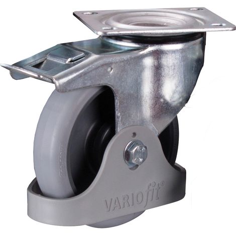 VARIOfit thermoplastische Bremsrolle 65° Shore A 160x40mm