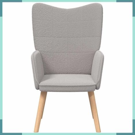 42001777 fauteuil Gris clair 62 x 67 x 95,5 cm Tissu Sherpa (1/5)