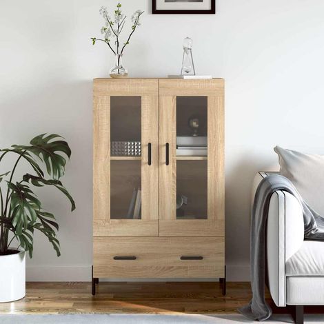 Highboard Sonoma-Eiche 69,5x31x115 cm Holzwerkstoff (1/5)