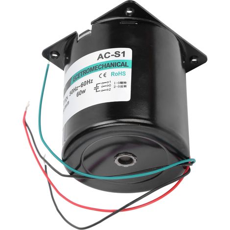 Moteur synchrone à courant alternatif CW/CCW à aimant permanent, couple élevé 60 W pour machines-outils CNC XD80KTYZ5 tr/min AC110V (1/5)