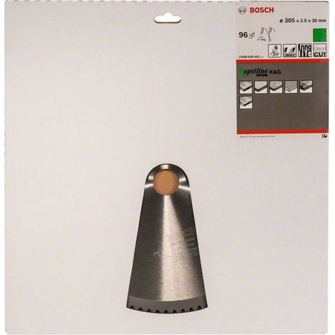 2608640442 - Lama per troncatrice Optiline Wood 305 x 30 x 2,5 mm, 96