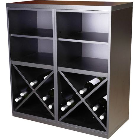 Combinacion Botellero Merlot 64 botellas y huecos (1/2)