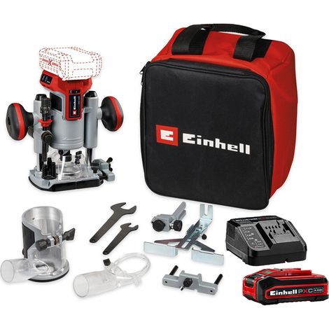 Einhell Professional PXC 18v Cordless Brushless Router Trimmer Plunge + 4AH Kit (1/5)