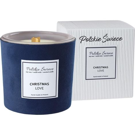 BOUGIE DE NOËL HEVY SKIN MARINE AMOUR BLANC