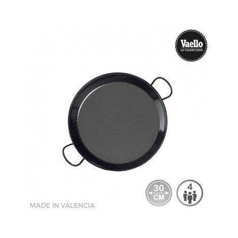Paellera Vaello Tradicional Acero Esmaltado 4 personas (Ø 30 cm)