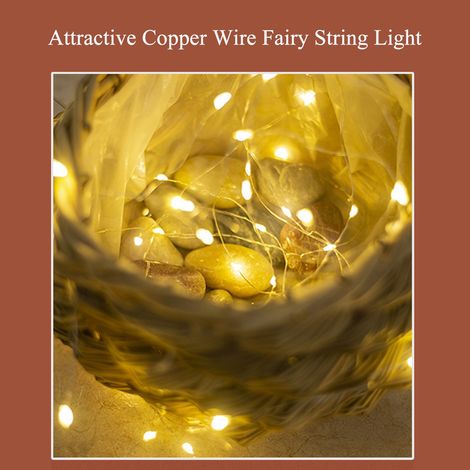 Catena luminosa a LED da 1 metro con 10 LED, pieghevole e richiudibile, resistente all'acqua IP65, ideale per Natale, festività, festival, progetti fai da te, feste in casa e come regalo. (1/5)