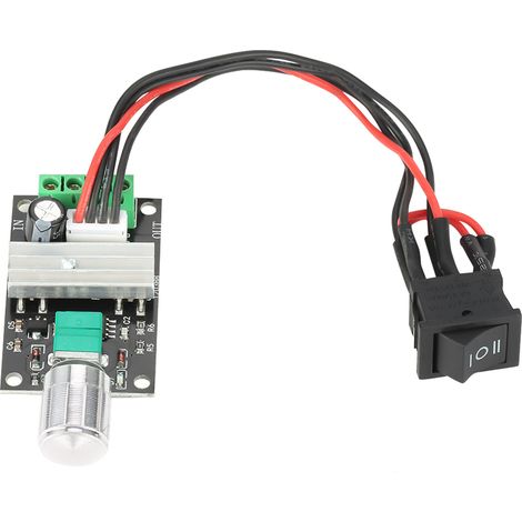 DC 6V 12V 24V 3A PWM-Motordrehzahlregler mit reversibler Steuerung und Schalter (1/5)