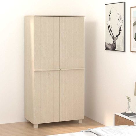vidaXL Armario HAMAR madera pino maciza marrón miel 89x50x180 cm (1/5)