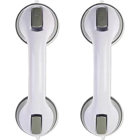 Poignée de douche, poignée de porte à ventouse, barre d'appui, barre d'appui de baignoire, facile à retirer, 2 pièces-AquaForge (1/5)