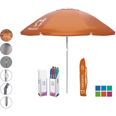Marbueno Sombrilla Nylon Aluminio Color Surtido 180 cm Jardin Piscina y Playa