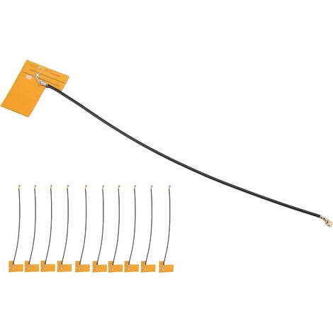 10 Stück Antennen für stabile Signalübertragung, große Reichweite, hohe Oxidationsbeständigkeit, FPC-Weichplatinen-Innenantenne, 50WIPEX-Kopf (1/5)