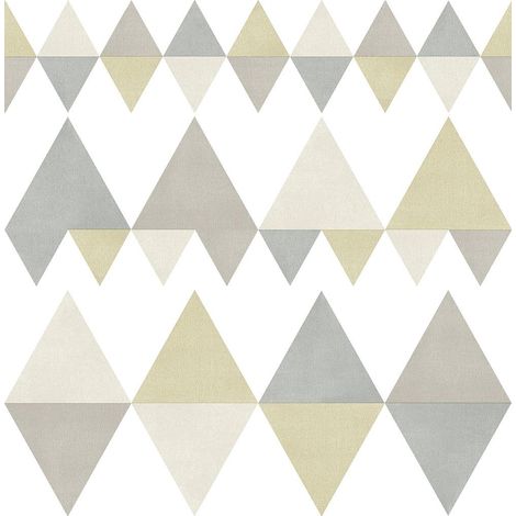 A Street Prints Stylish Triangle Grey Beige Wallpaper Modern Paste The Wall (1/4)