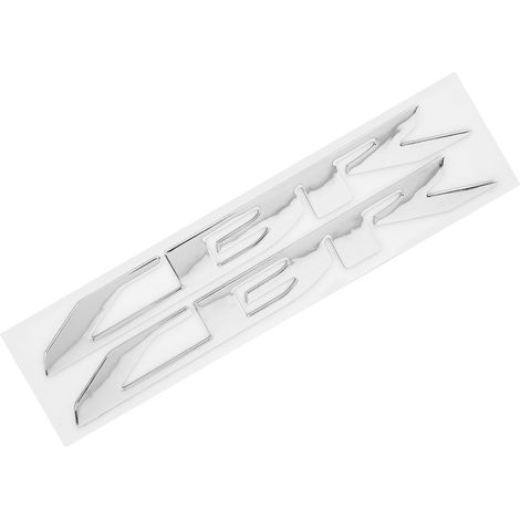 2 flexible Kunststoff-Motorradaufkleber für Honda CBR 250r 250rr 500r 650r 650f 954 silber (1/5)
