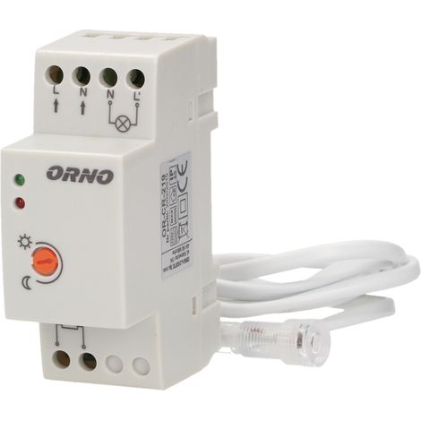 Interruptor crepuscular con sensor 20A 230V 2-100lx OR-CR-219